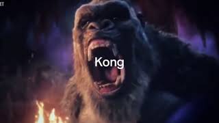 Rugido do skar king shimo, Kong e Godzilla