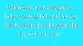 Video thumbnail of "Francesca Battistelli - Blue Sky - Lyrics"