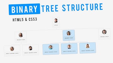 Binary Tree Structure In HTML5 & CSS3