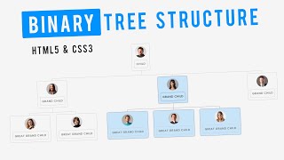 Binary Tree Structure In HTML5 & CSS3