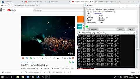 playing youtube while downloading 1ms perfect ping