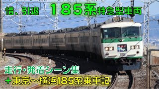 【惜、引退】185系走行・発着シーン及び185系特急東京→横浜乗車記