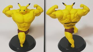 3D Printed Swole Pikachu [TimeLapse] - Painting