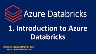 1.  Introduction to Azure Databricks screenshot 2