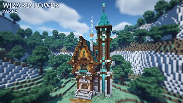 Minecraft tutorial: How to build a wizard tower in Minecraft |Part 2