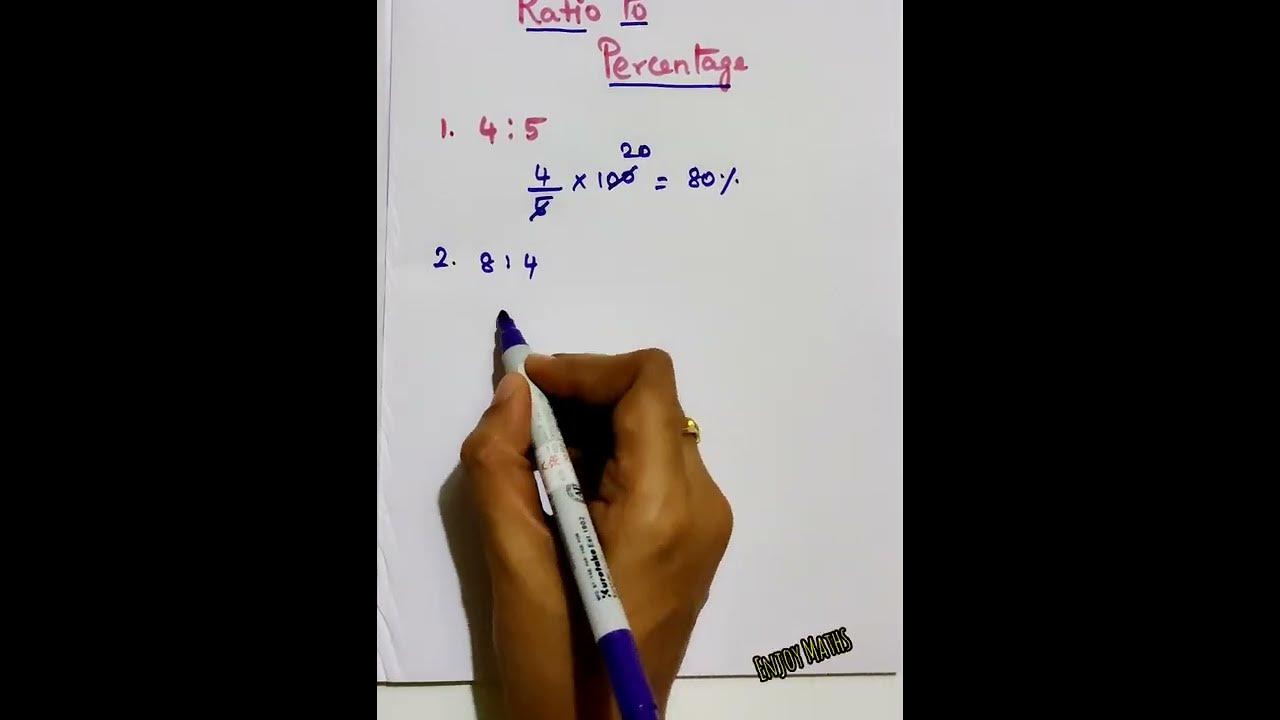 Simple Conversion Ratio to Percentage Ratio to Percentage How to