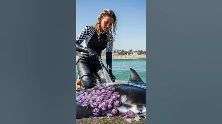 Marine Biologist Rescue Giant Manta Ray In Need Of Help! #rescue #animals #wildlife