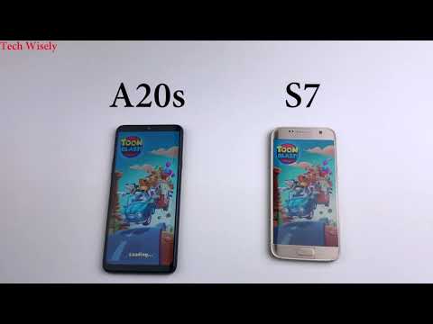 SAMSUNG A20s vs S7 | Speed Test Comparison