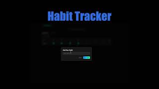 Fullstack Nextjs15 Habit Tracker | local storage & stage-management | overview