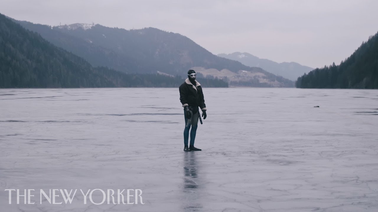 Documentary backdrop image for A Free Diver Breaks a World Record at 245-Feet Below Ice (2021)