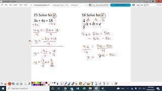 Algebra 1 Notes 2-5