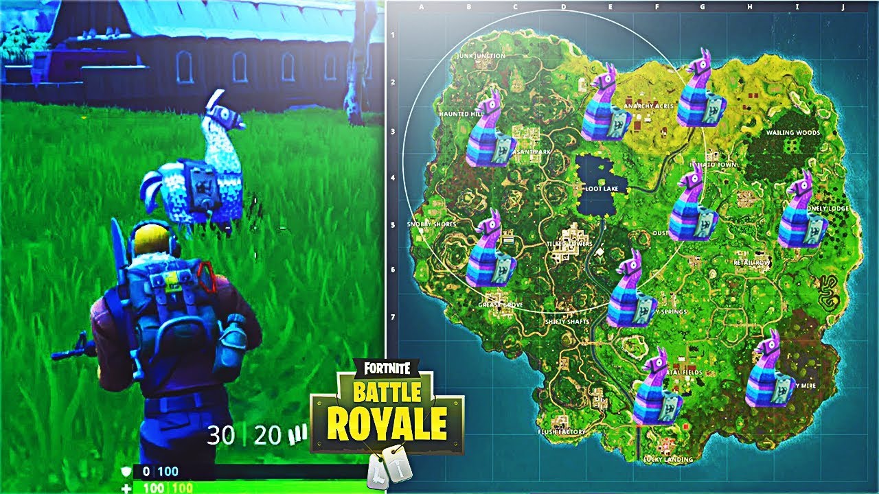 How To Find Supply Llamas in Fortnite! Supply Llama Spawn ... - 1280 x 720 jpeg 254kB