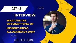 java What are the different types of memory areas allocated by JVM#java #code_with_sekhar #jvm