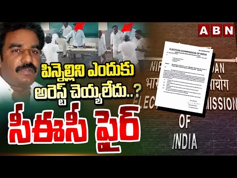 పిన్నెల్లిని ఎందుకు అరెస్ట్ చెయ్యలేదు..?సీఈసీ ఫైర్ |CEC Serious On Macherla Incident |Pinnelli |ABN - ABNTELUGUTV