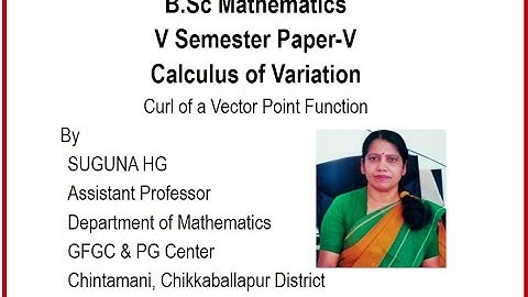 CURL OF A VECTOR POINT FUNCTION