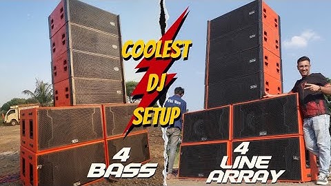 Competition  DJ Setup 4 Line array 4 Bass DJ Setup lowest price @VkiVan