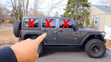 HOW DARK DOES IT LOOK IF YOU TINT OVER FACTORY TINTS? Jeep Wrangler Rubicon
