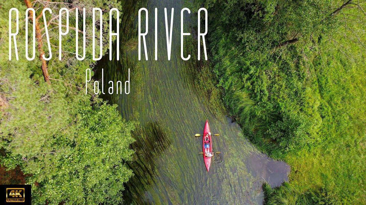🇵🇱 4K drone video of Rospuda River, Poland.