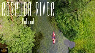 4K Drone Video Of Rospuda River, Poland.