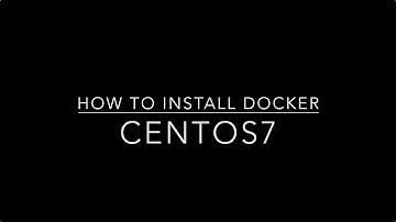 How to docker install centos7