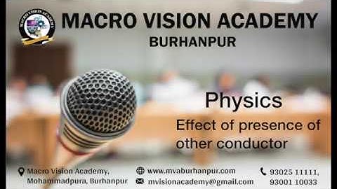 IIT Physics| l Effect of prersence of other conductor | Lecture 3| TJ Sir| MVA Burhanpur