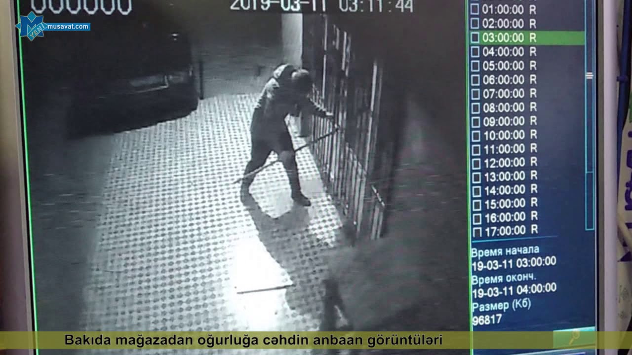 neftekhimik nizhnekamsk Bakıda mağazanı “yarmaq” istədilər: “Bacarıqsız” oğrular anbaan görüntüləndi