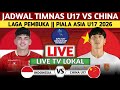 LAGA PEMBUKA ❗LIVE RCTI, INILAH JADWAL TIMNAS U17 INDONESIA VS CHINA PIALA ASIA U17 2026