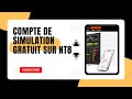 Ouvrir un compte de simulation gratuit sur la nouvelle version de nt8 