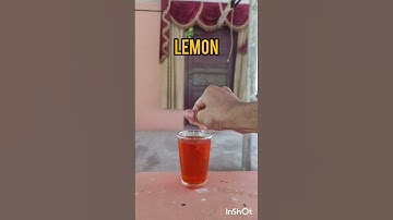 Color water and lemon magic experiment #magic #shorts