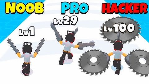 NOOB vs PRO vs HACKER | chainsaw man , Slash & Run