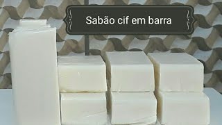 Faça sabão cif em barra sem soda sem óleo com 4 ingredientes