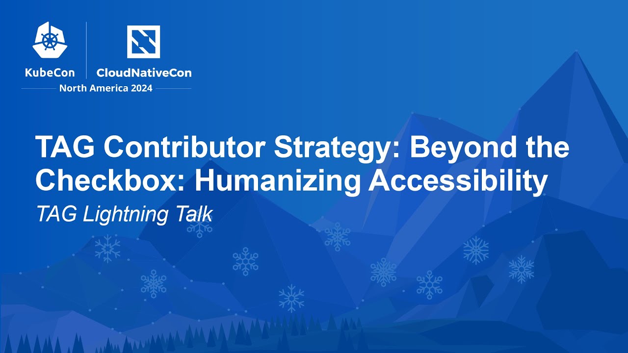 TAG Contributor Strategy: Beyond the Checkbox: Humanizing Accessibility | TAG Lightning Talk