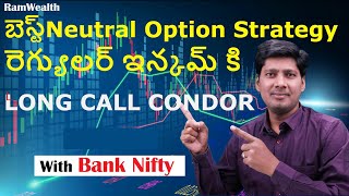 Long Call Condor Spread Strategy with live example in Telugu | Option trading for Beginners