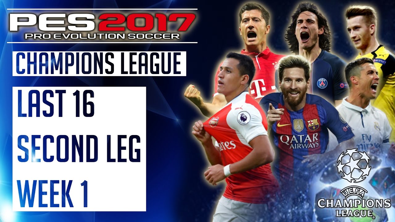 PES 2017 UEFA Champions League - Last 16 Second Leg Week 1 : Arsenal vs Bayern