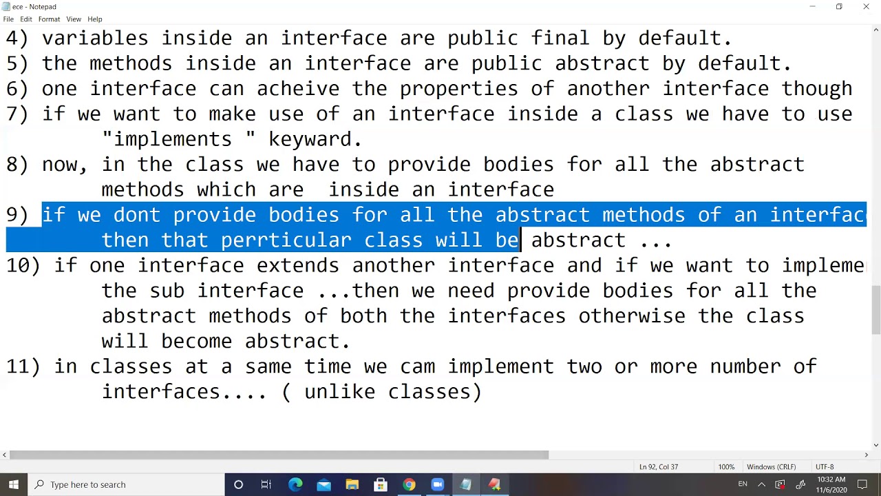 JNTUK IIECE JAVA INTERFACES PART2 - YouTube