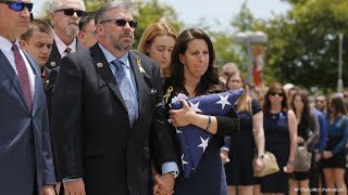 Flag presented to family of Sacramento Officer Tara O'Sullivan Flags At Half Staff For Fallen Officer Tara O Sullivan