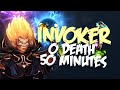 Exthious  invoker 0 death in 50 minutes  dota 2 immortal rank 40 gameplay