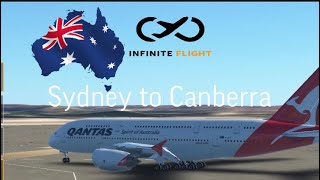 Infinite Flight - Sydney to Canberra 🇳🇿 | Qantas Airlines | Airbus A380 | Timelapse