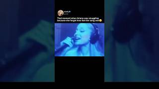 The Moment When Ariana Grande Was Struggling Because She Forgot How Fast The Song Was