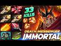 Wraith King 33 KILLS - DEATH MESSENGER - Dota 2 Pro Gameplay [Watch &amp; Learn]