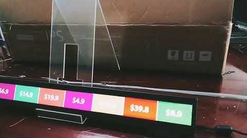 19inch stretched bar lcd digital signage