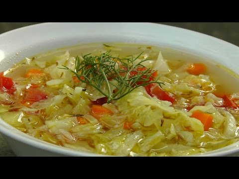 Vegan Vegetarian Greek Recipe: Cabbage Soup - Lahano Katsarolas