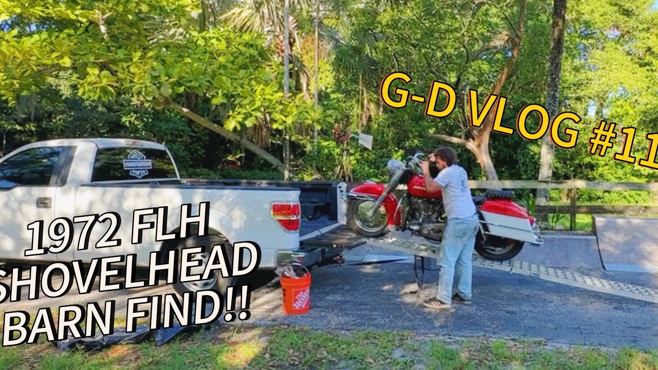 Находка в амбаре Harley-Davidson FLH SHOVELHEAD 1972 года!! // G-D VLOG #11