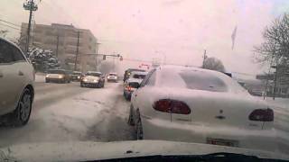 Driving in heavy snow, Sandy UT Dec 2010
