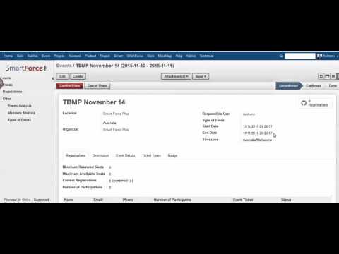 Odoo Event Intro with Smart Force Plus