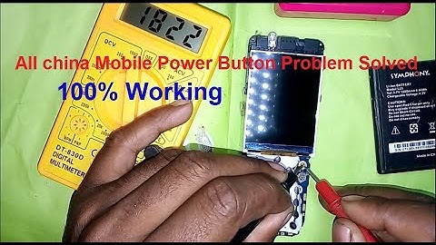 All Symphony Mobile Power Button Problem Solved
