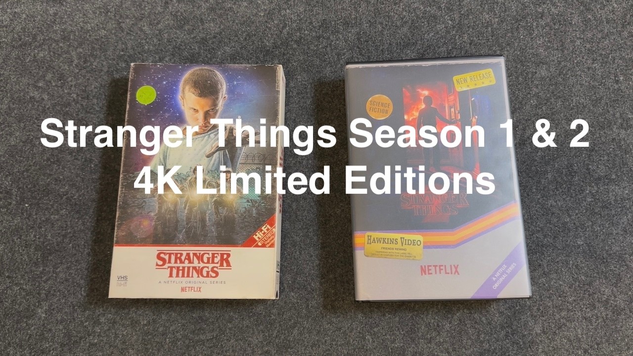 Stranger Things Season 1 & 2 4K Limited Edition Retro Packaging