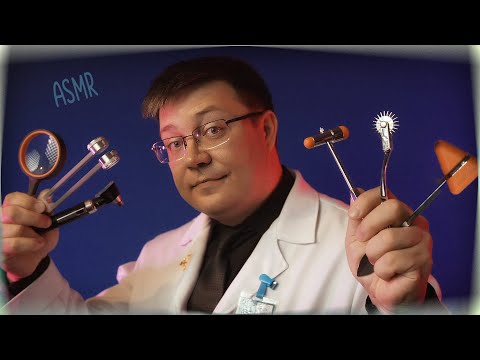 ASMR Detailed FAST Medical Examination - cranial nerve, ears, eyes, nose exam - Doctor Roleplay