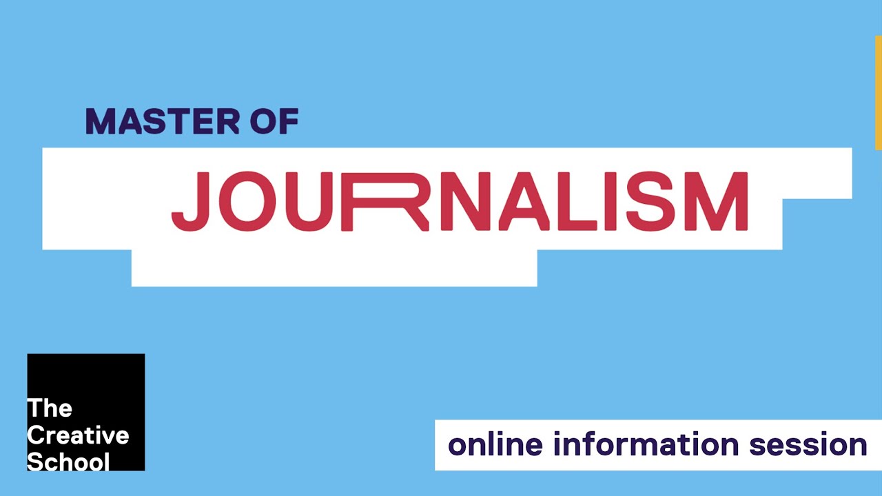 Master of Journalism Information Session - December 2022