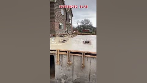 suspended slab, formwork,reinforcement and waterproof concrete